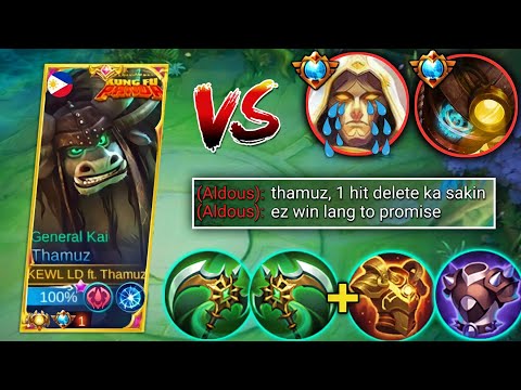GENERAL KAI VS TOP GLOBAL SUPREME DOU 😱 | TOP GLOBAL THAMUZ BEST BUILD 2022 - MLBB