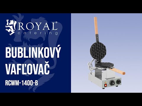 Video - Bublinkový vafľovač - elektrický - 1 415 W