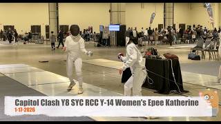 Capitol Clash Y8 SYC RCC Y 14 Women's Epee Katherine