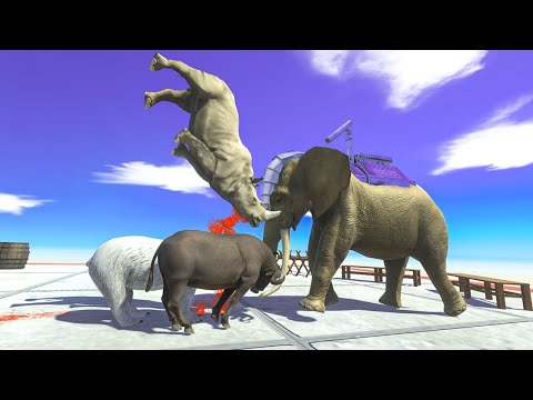 MODERN MAMMALS attack ROCKET ELLIE - Animal Revolt Battle Simulator