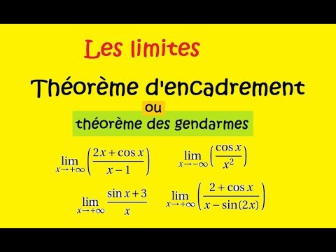 Terminale Spé Maths-Les limites- Le théorème des  gendarmes Exemples encadrement