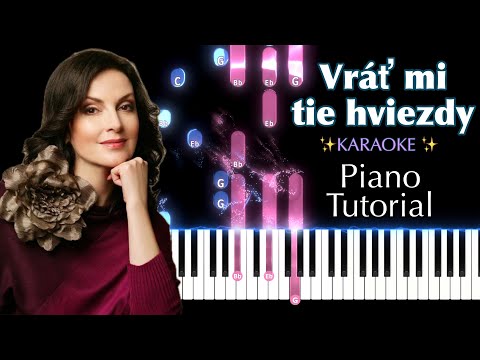 Vráť mi tie hviezdy Beáta Dubasová - #pianotutorial  karaoke verzia, celá pieseň, ťažšie, aj pomaly