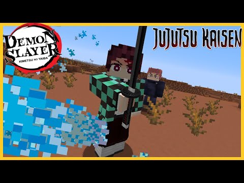 A JUJUTSU SORCERER PART TIME SLAYER! Minecraft Jujutsu No Yaiba Modpack Episode 1