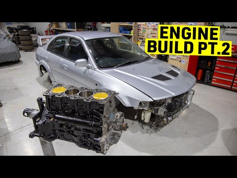 EVO 6 4G63 Engine Rebuild How To - Pistons & Rods PT 2