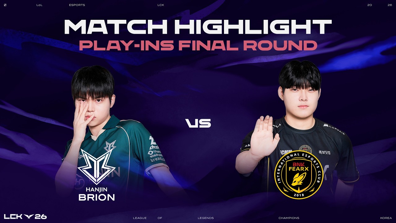 BRO vs BFX | 최종전 매치 하이라이트 | 2026 LCK 플레이-인