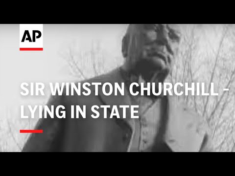 SIR WINSTON CHURCHILL - LYING IN STATE - 1965