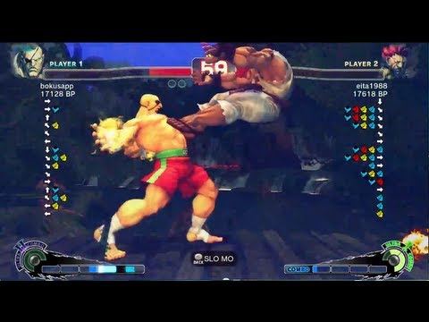 Eita [Akuma] vs Bonchan[Sagat] SSF4 Japanese Online Ranked Matches - TRUE-HD