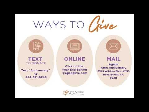 Agape's 9am  Service, 11.28.21