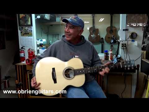 O'Brien Guitars - Test drive of a guitar built by Chuck Windsor with me in my shop in 6 days.