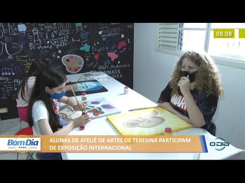 Alunas de ateliê de artes participam de exposição internacional 10 06 2021