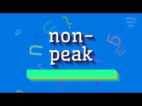 HOW TO PRONOUNCE NON-PEAK? #non-peak