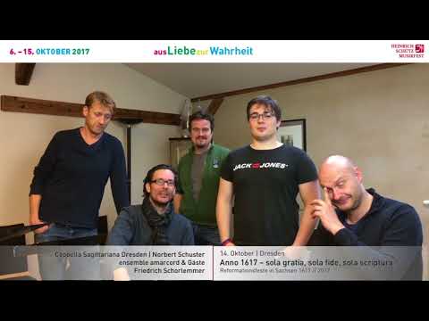 Das Ensemble amarcord zum Heinrich Schütz Musikfest 2017