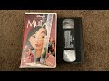 Closing To Mulan 1999 VHS