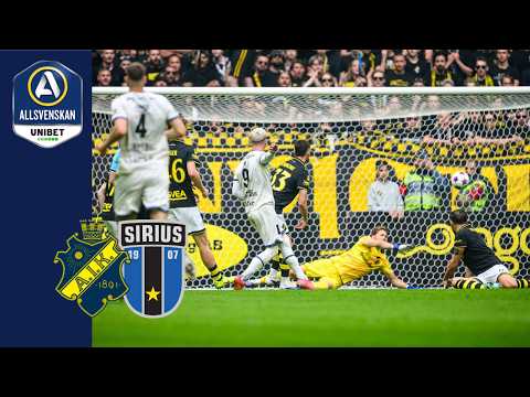 AIK Allmänna Idrottsklubben Solna Stockholm 0-3 Idrottsklubben Sirius Uppsala
