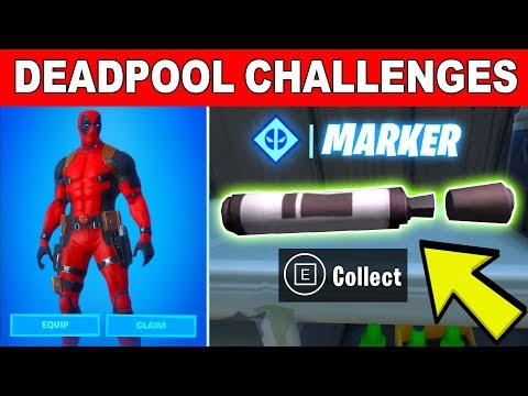 Find Deadpool's Big Black Marker - DEADPOOL BIG BLACK MARKER LOCATION (Deadpool Challenges)