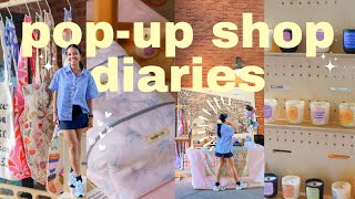 talking to you about my booth set-up like we're on facetime // vendor market pop-up shop vlog
