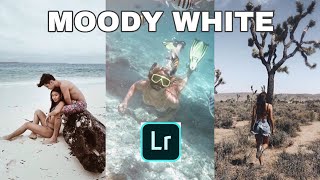 FREE CINEMATIC MOODY WHITE LIGHTROOM PRESET FOR WHITE FEED (LINK IN THE DESCRIPTION)