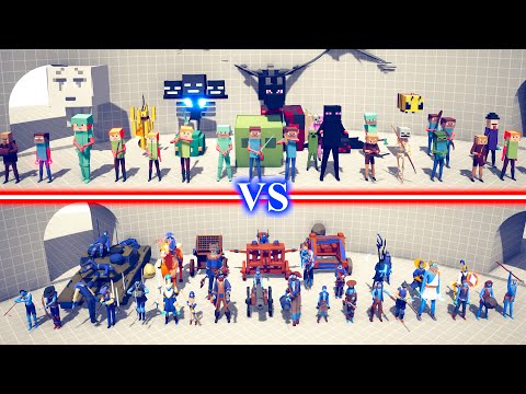 MINECRAFT TEAM vs RANGED TEAM - Totally Accurate Battle Simulator TABS