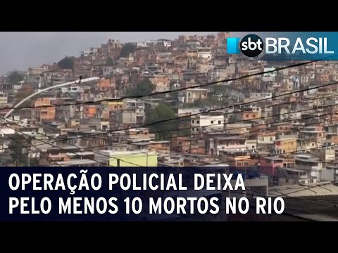 Operação no complexo de favelas da Penha deixa pelo menos 10 mortos | SBT Brasil (02/08/23)