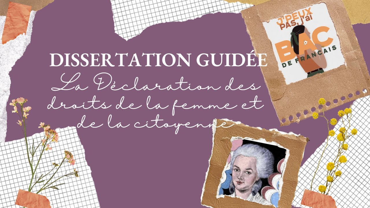 DISSERTATION GUIDÉE OLYMPE DE GOUGES