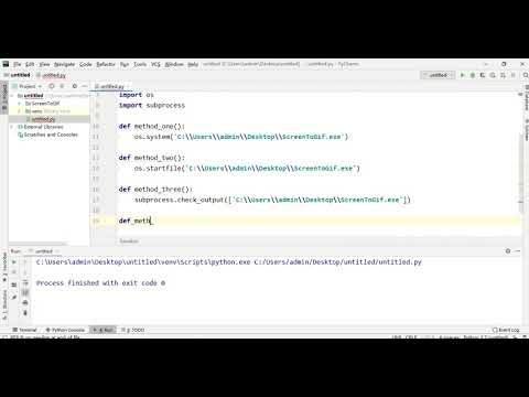 Python Running An Outside Program Executable In Python