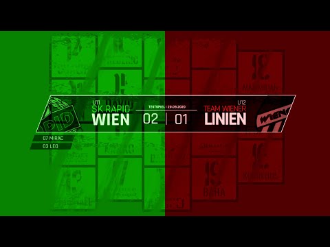 SK Rapid Wien U11 - Team Wiener Linien U12 / 20.09.2020 / 2-1