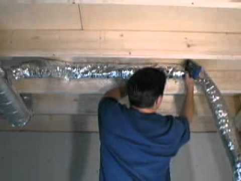 Installing the flexible air supply ducts