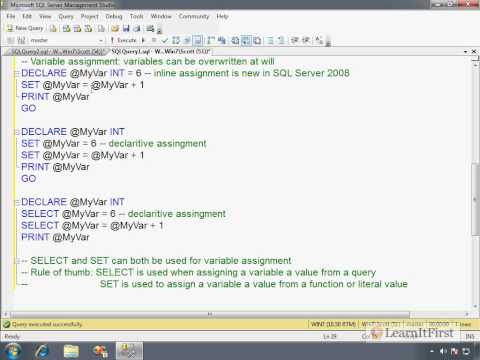 T sql variables multiple value assignment – Society and the future essay