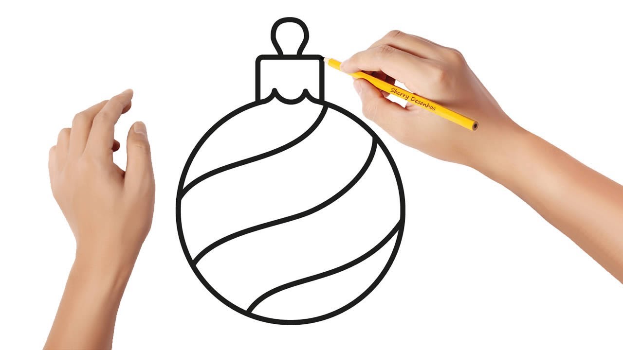 Watch Now Como desenhar uma bola de árvore de Natal #2 🎅 Como desenhar uma bola de árvore de Natal #2 🎅