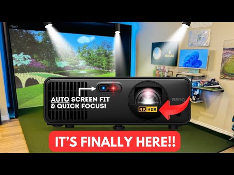 The 4K Golf Sim Projector You've Been Waiting For! | BenQ AK700ST Review & Setup