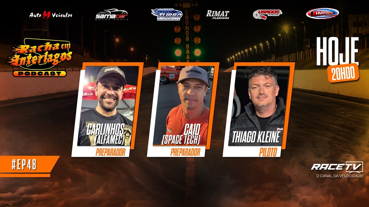 Carlinhos(Alfamec), Caio(SpaceTech) e Thiago Kleine(piloto) | Racha em Interlagos Podcast - EP #48
