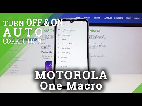 How to Enable Autocorrection in MOTOROLA One Macro – Enter Text Correction Options