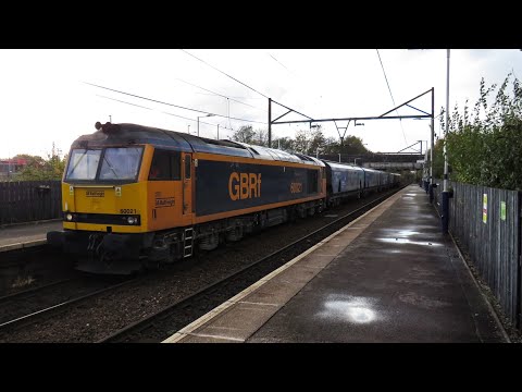 GBRf Class 60 No. 60021 on 6E10 Liverpool Biomass Tml - Drax Aes @ Guide Bridge on 31.10.20 - HD