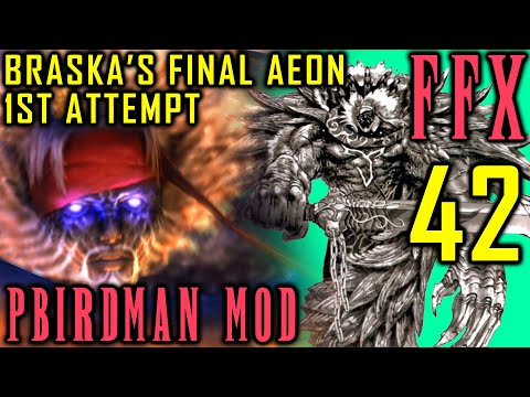 Final Fantasy X - Pbirdman Challenge Mod Walkthrough - Part 42 - First Battle Vs Braska's Final Aeon