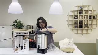 Hamilton Beach 45 Cup Coffee Urn Unboxing and Review! #productreview #unboxing #2