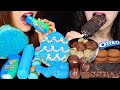 ASMR BLUE RASPBERRY CHOCOLATE BUNNY OREO ICE CREAM GIANT KRISPIES EGG OCEAN ICE POP FERRERO 먹방