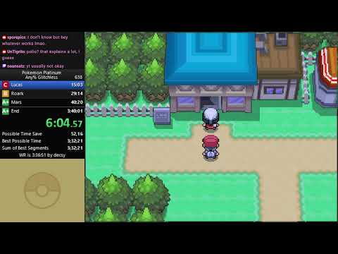 Pokemon Platinum Any% Glitchless Speedrun in 3:36:57