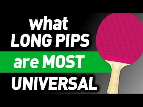 what LONG PIPS has best versatile properties for attack, block, defence, chopping, pushing, spin hit