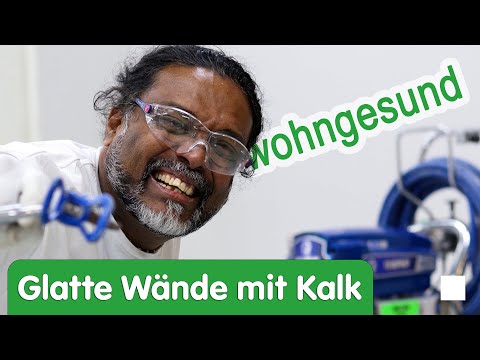 Glatte Wände | Wand glatt spachteln | Wand einfach glätten mit Kalk | wohngesund und natürlich