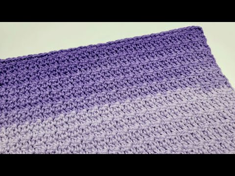 VERY EASY Crochet Stitch For Blankets And Scarfs / Silt Stitch Tutorial