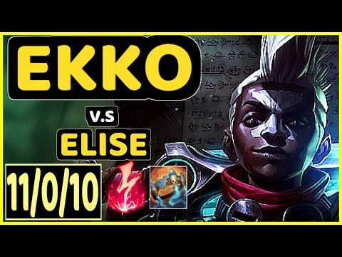 MAGIFELIX (EKKO) vs ELISE - 11/0/10 KDA JUNGLE CHALLENGER GAMEPLAY - EUW