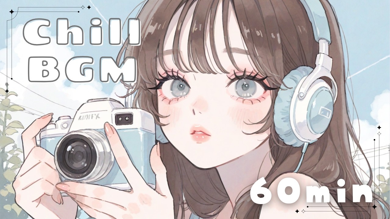 かわいいフリーBGM 🎧🤍⌇faded polaroid * 1時間耐久⌇ 配信用 / 作業用 / chill / lofi / Japanese kawaii culture