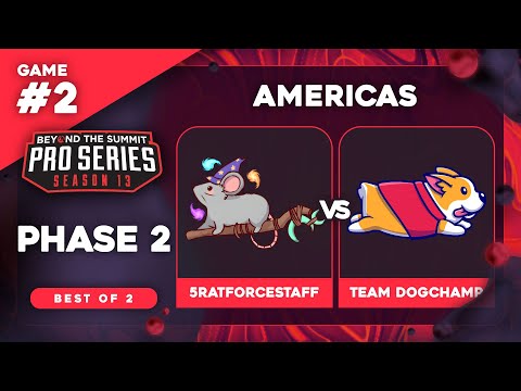 5RATFORCESTAFF vs DogChamp Game 2 - BTS Pro Series 13 AM: Phase 2 w/ rkryptic & neph