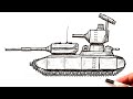 How to draw a Mega Tank