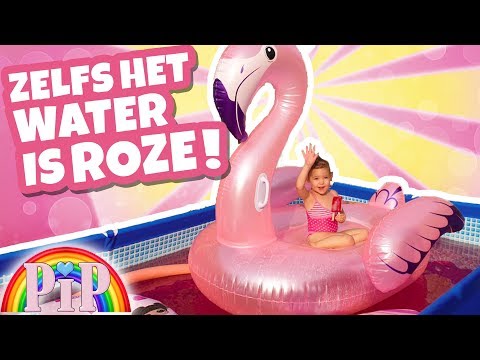 ALLES ROZE IN HET ZWEMBAD !! 💕🎀🌸  - PIP #30