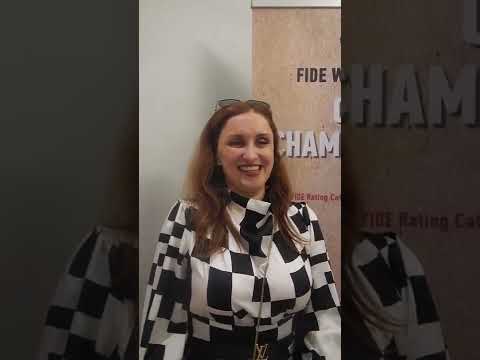 Interview with the Maltese chess player Ghitza Elena at World Amateur Chess Championship