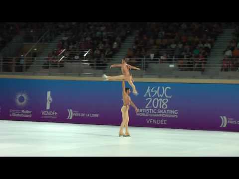 Rebecca Tarlazzi en Luca Lucaroni LP: World Championships 2018 France