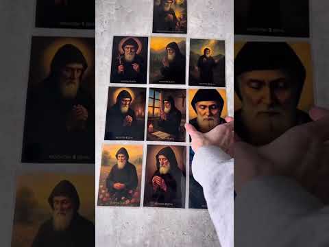 Миниатюра изображения товара Икона Wolves Об Исцелении Святой Целитель Шарбель с молитвой 5411