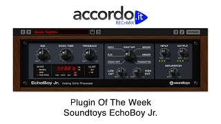 Soundtoys EchoBoy Jr. - RECnMIX Plugin Of The Week