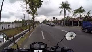 Riding Honda Verza 150 in Central Java